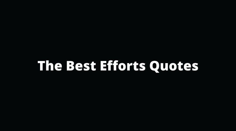 efforts quotes